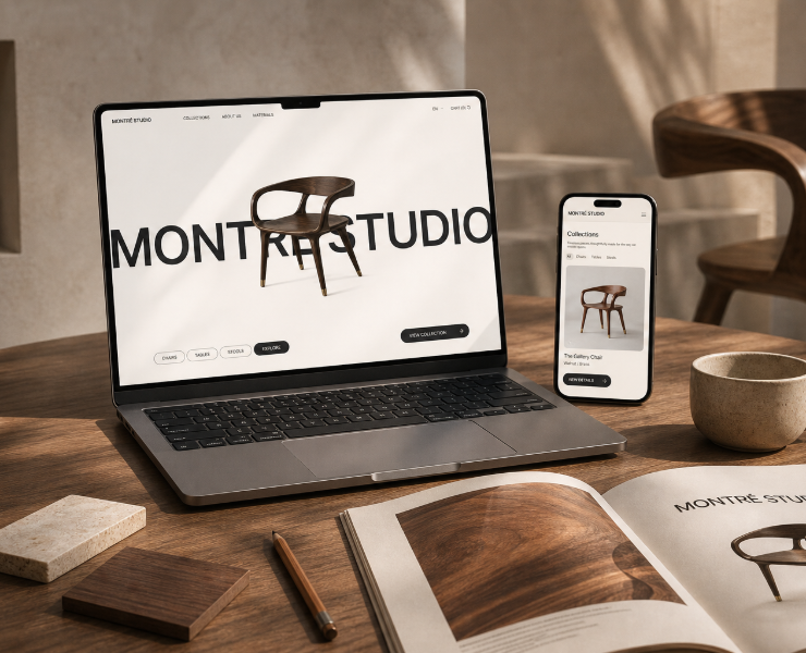 MONTRÉ STUDIO — Furniture E-commerce Website — Интерфейсы на Dprofile