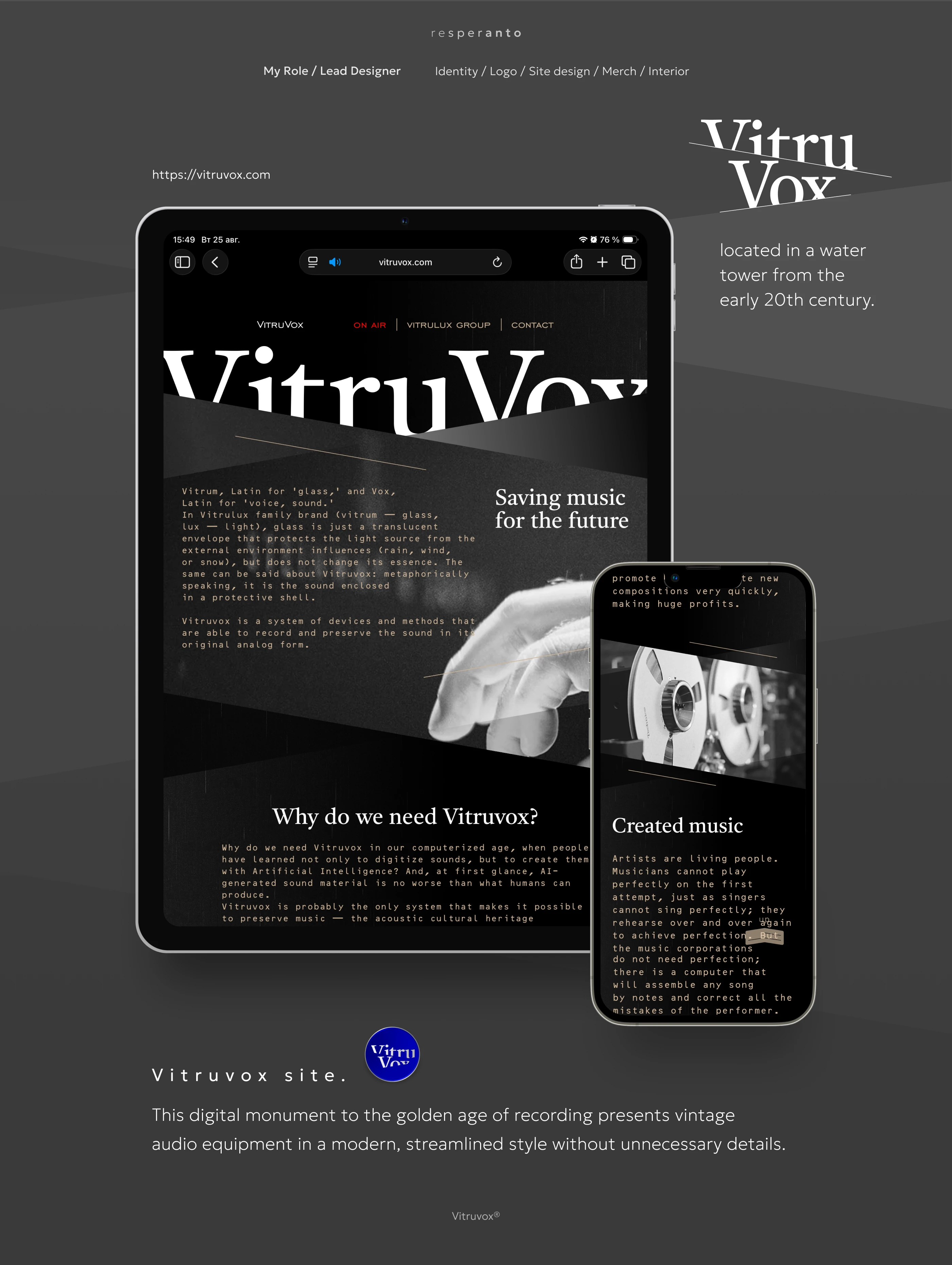 Portfolio Resperanto — Изображение №6 — Интерфейсы, Брендинг на Dprofile