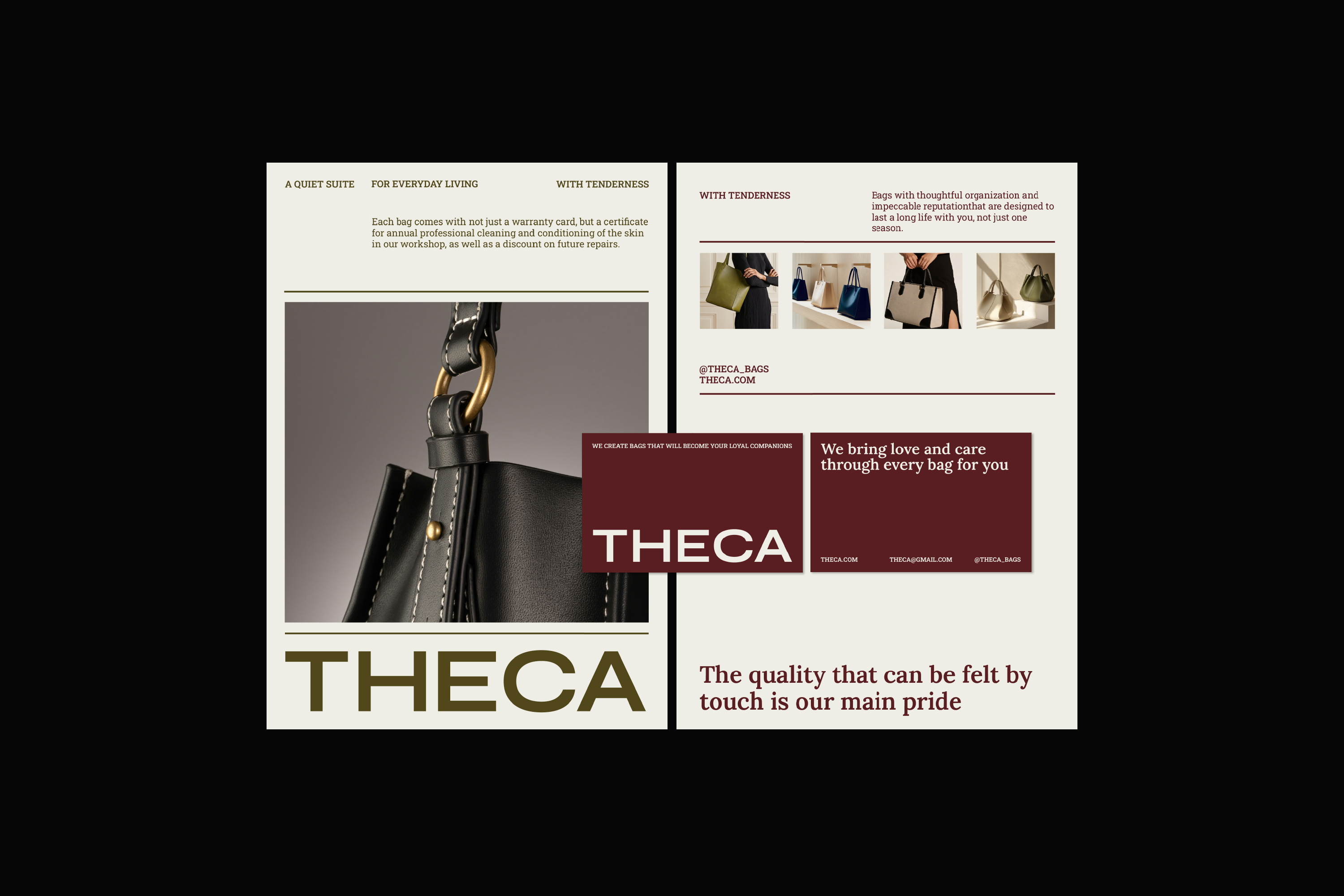 THECA / IDENTITY FOR A BAG BRAND — Изображение №10 — Брендинг на Dprofile