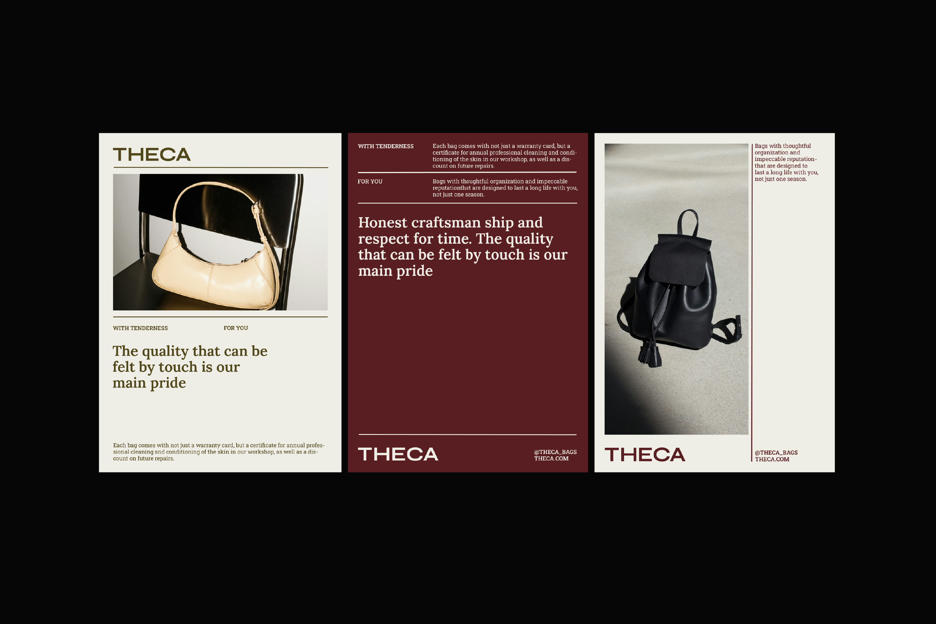 THECA / IDENTITY FOR A BAG BRAND — Изображение №2 — Брендинг на Dprofile