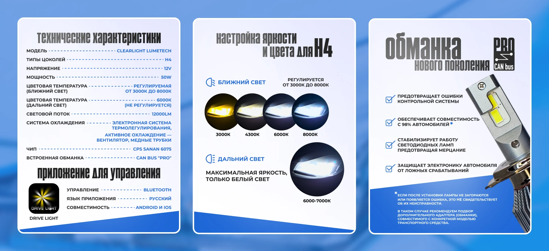 Инфографика автомобильные лампы CLEARLIGHT | Дизайн для WB и Ozon — Изображение №4 — Графика, Маркетинг на Dprofile