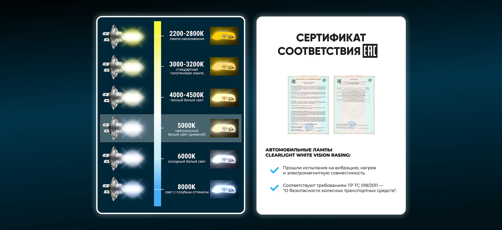 Инфографика автомобильные лампы CLEARLIGHT | Дизайн для WB и Ozon — Изображение №11 — Графика, Маркетинг на Dprofile
