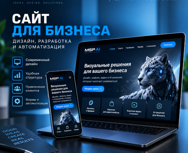 Сайт для бизнеса — дизайн, разработка и автоматизация — Интерфейсы на Dprofile