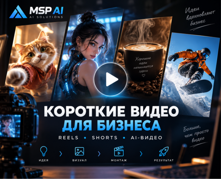 Короткие видео для бизнеса — Reels, Shorts и AI-видео — Анимация, Нейро на Dprofile