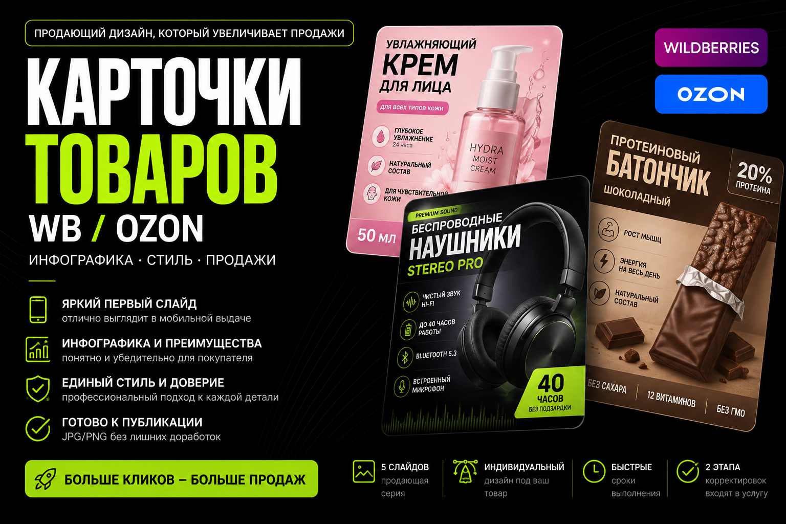 Инфографика для маркетплейсов | WB, Ozon, Яндекс Маркет — Изображение №6 — Графика, Маркетинг на Dprofile