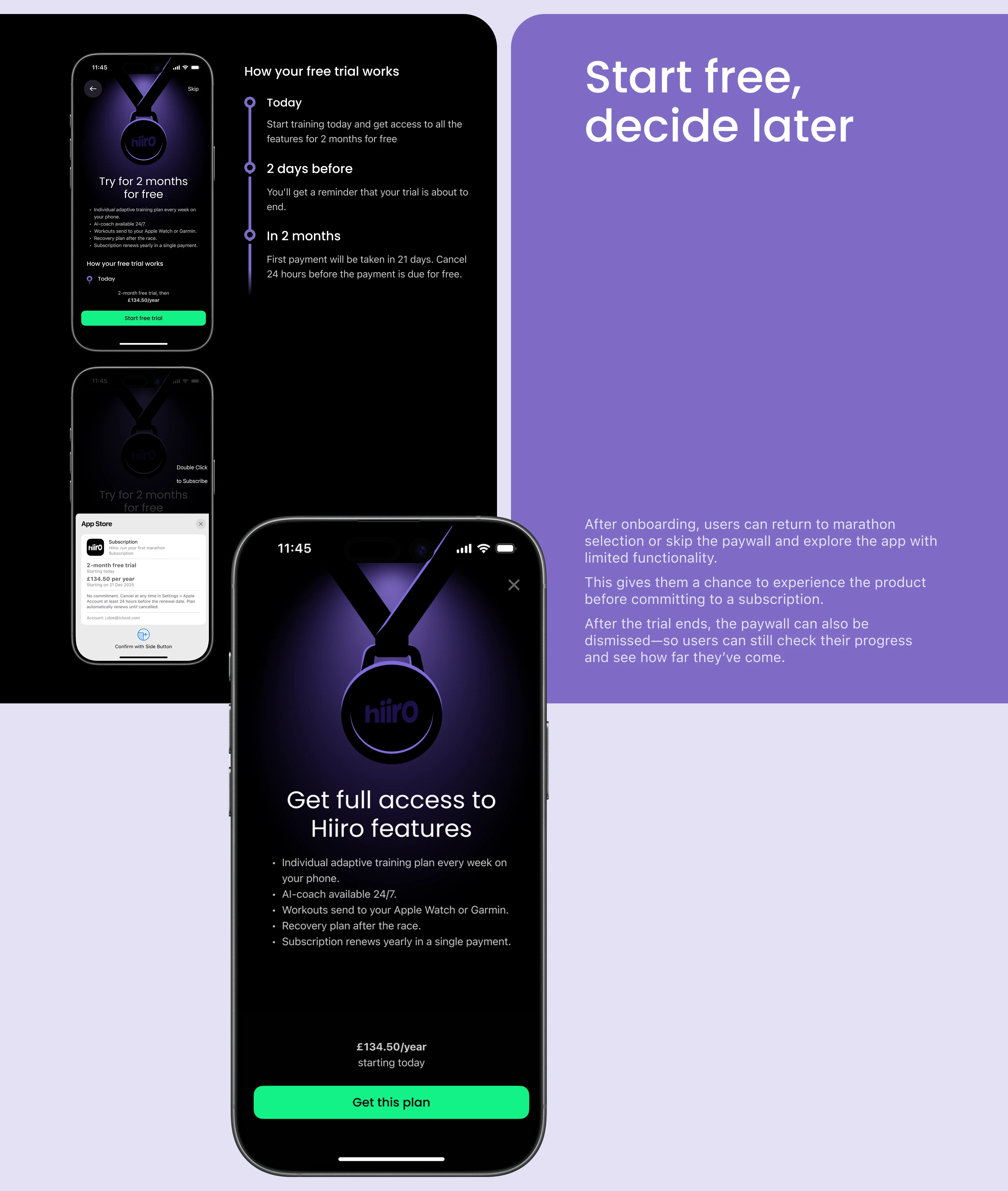 Hiiro: Your AI Run Coach — Изображение №9 — Интерфейсы на Dprofile