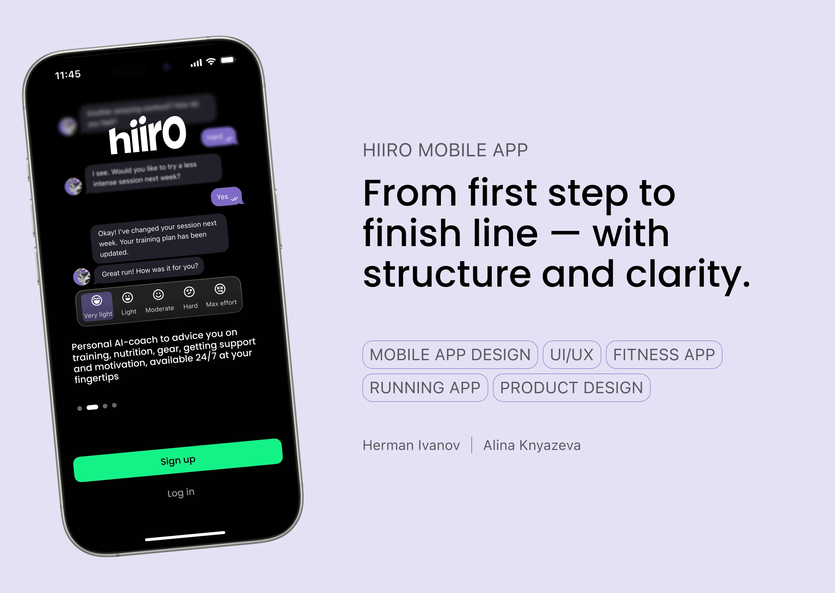 Hiiro: Your AI Run Coach — Изображение №1 — Интерфейсы на Dprofile