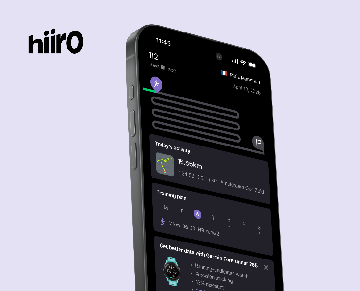 Hiiro: Your AI Run Coach — Интерфейсы на Dprofile