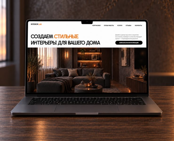 Interior Lab | Landing Page for Interior Design Company — Интерфейсы, Брендинг на Dprofile