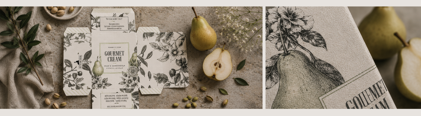 Gourmet Cream - премиальная упаковка мороженого — Изображение №11 — Брендинг, Промдизайн на Dprofile