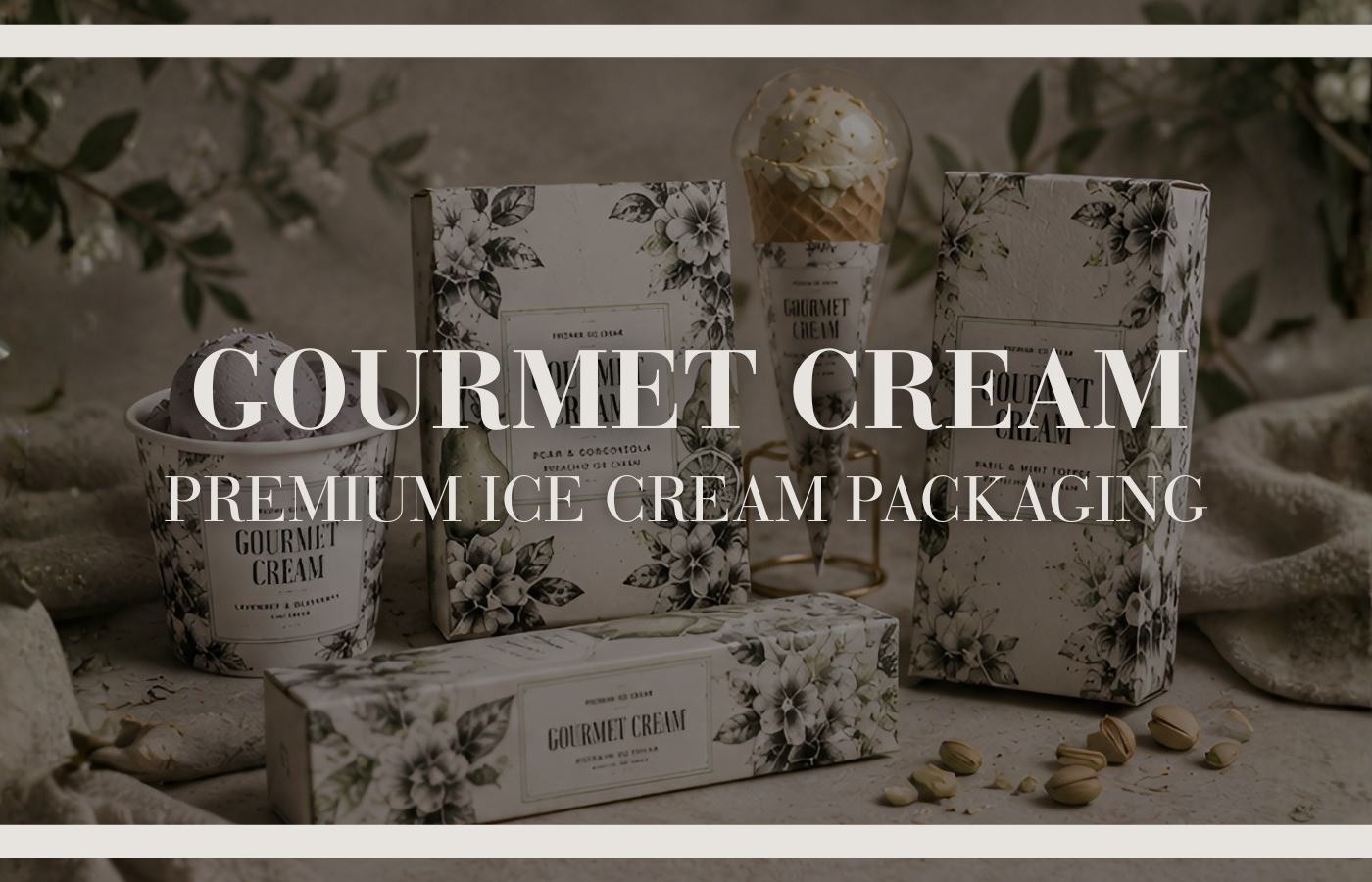 Gourmet Cream - премиальная упаковка мороженого — Изображение №1 — Брендинг, Промдизайн на Dprofile
