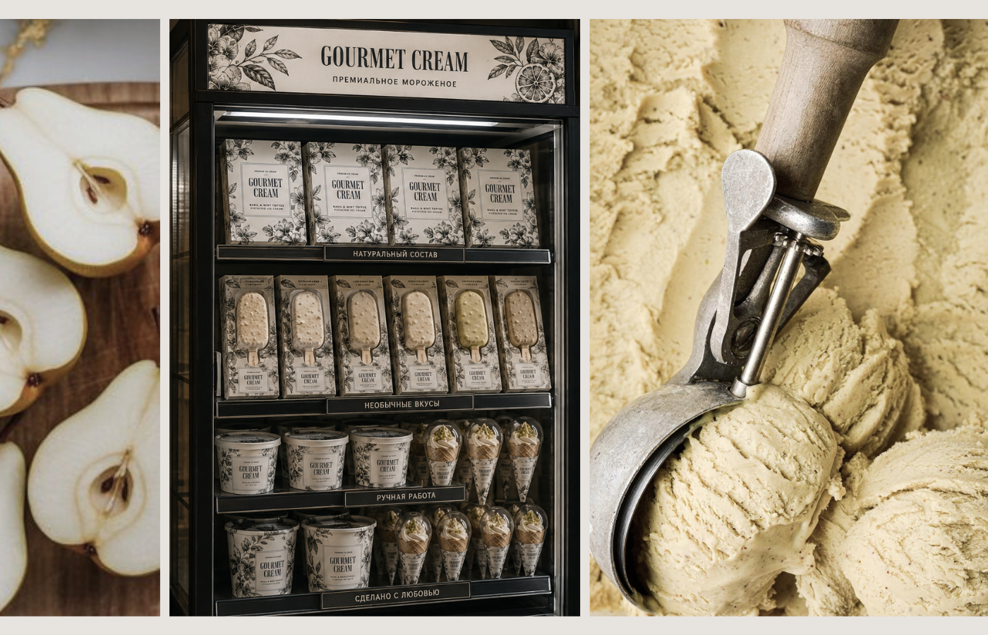 Gourmet Cream - премиальная упаковка мороженого — Изображение №9 — Брендинг, Промдизайн на Dprofile