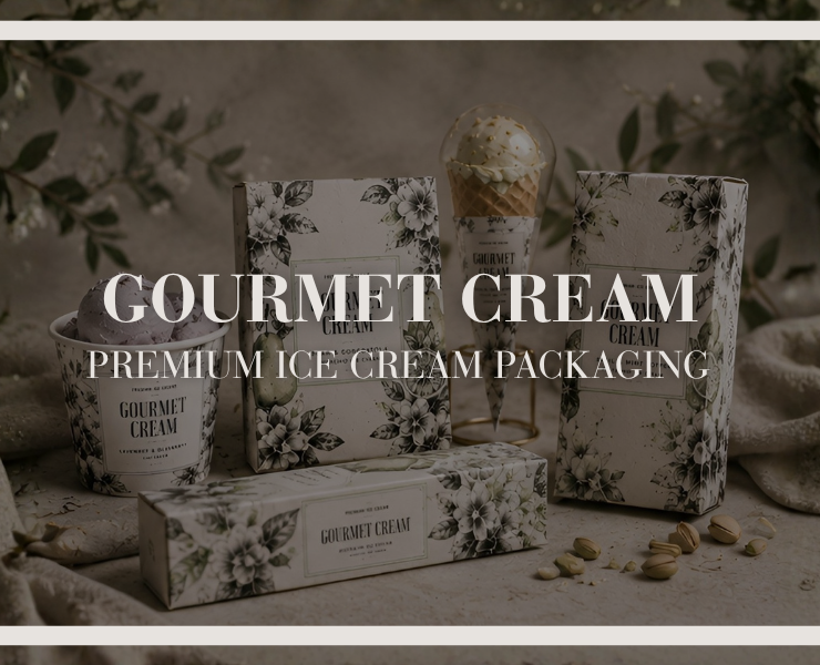 Gourmet Cream - премиальная упаковка мороженого — Брендинг, Промдизайн на Dprofile