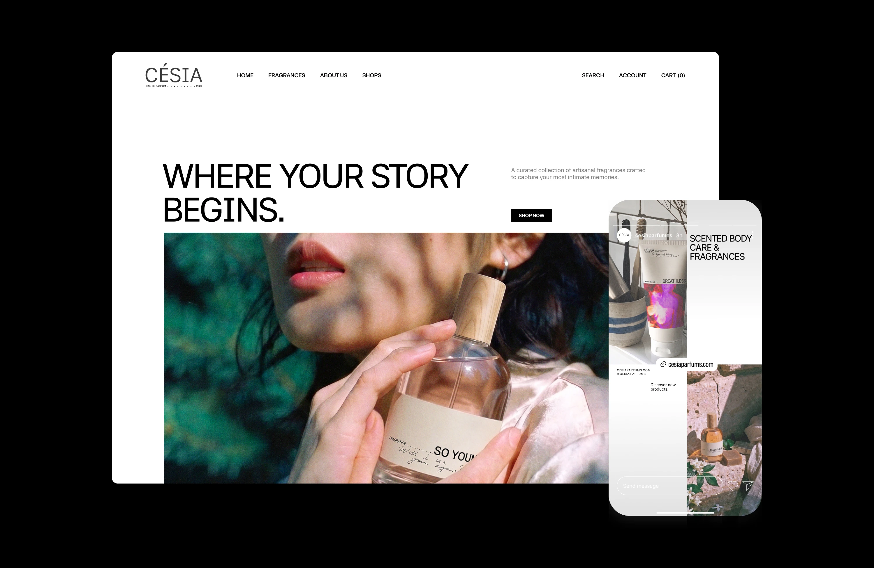 CÉSIA / Perfume Brand Identity — Изображение №14 — Брендинг на Dprofile