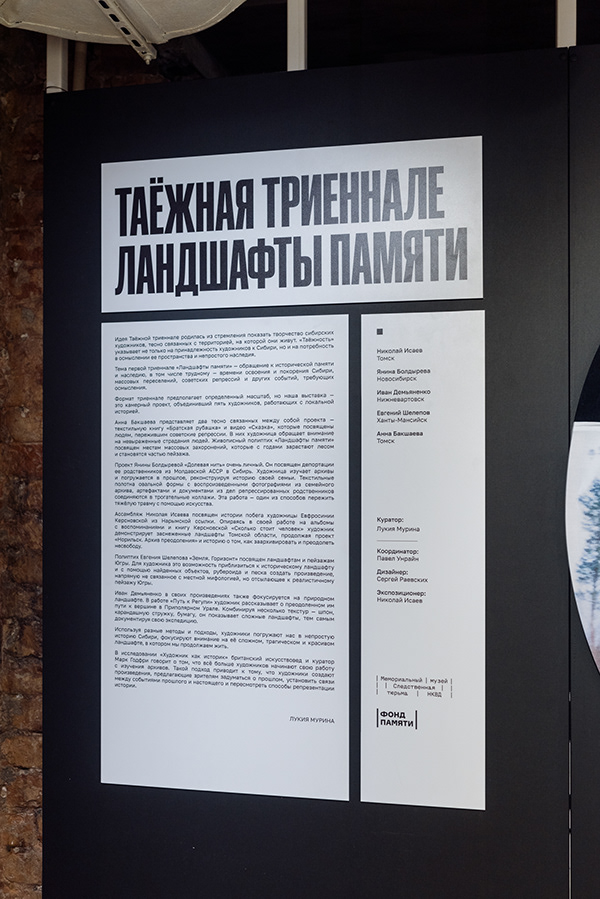 брендинг выставки  «таёжная триеннале: ландшафты памяти» — Изображение №7 — Брендинг, Графика на Dprofile