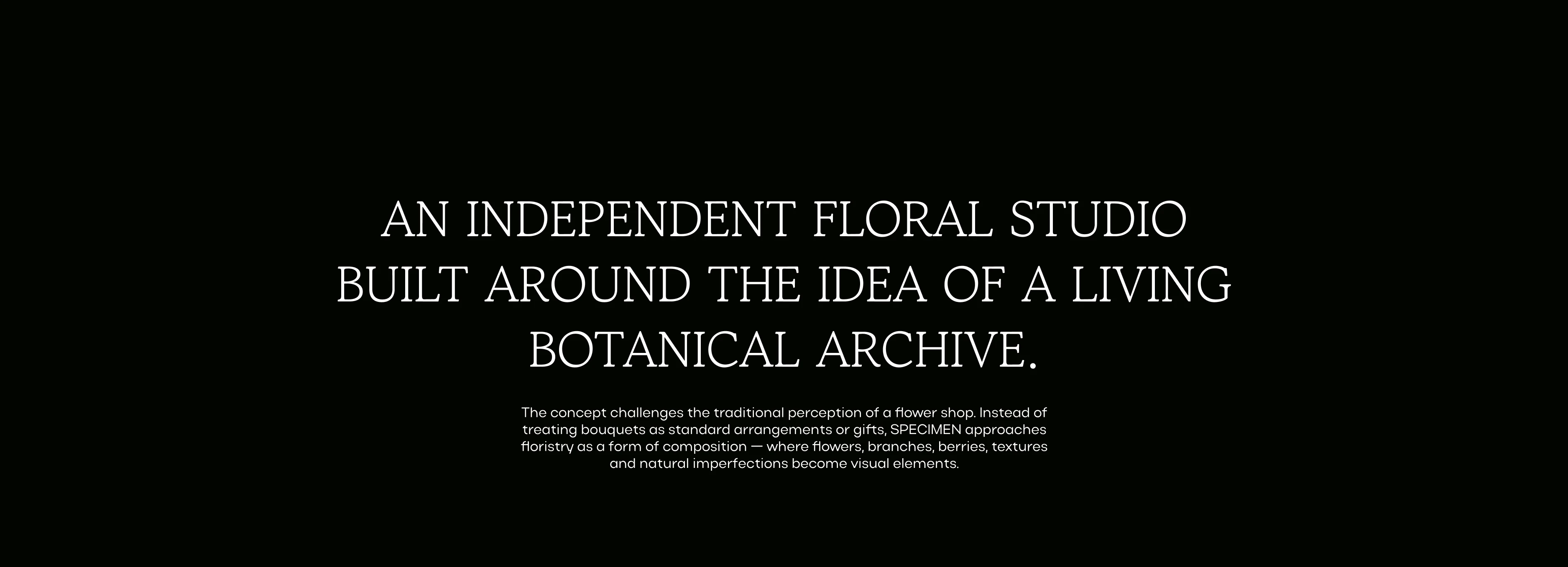 SPECIMEN — Botanical Archive — Изображение №2 — Брендинг, Нейро на Dprofile