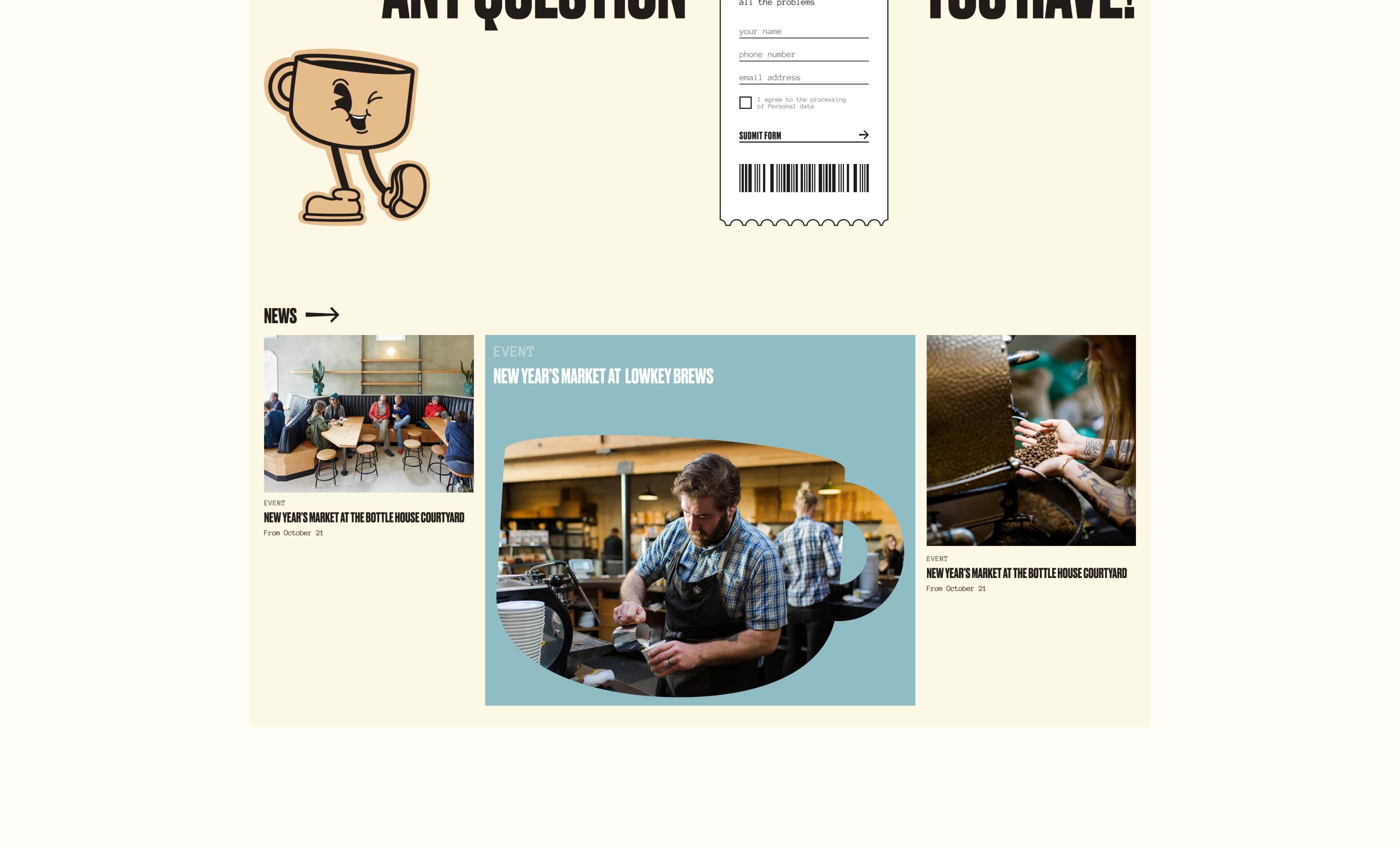 Lowkey Brews — Coffee Roastery — Изображение №6 — Интерфейсы, Брендинг на Dprofile