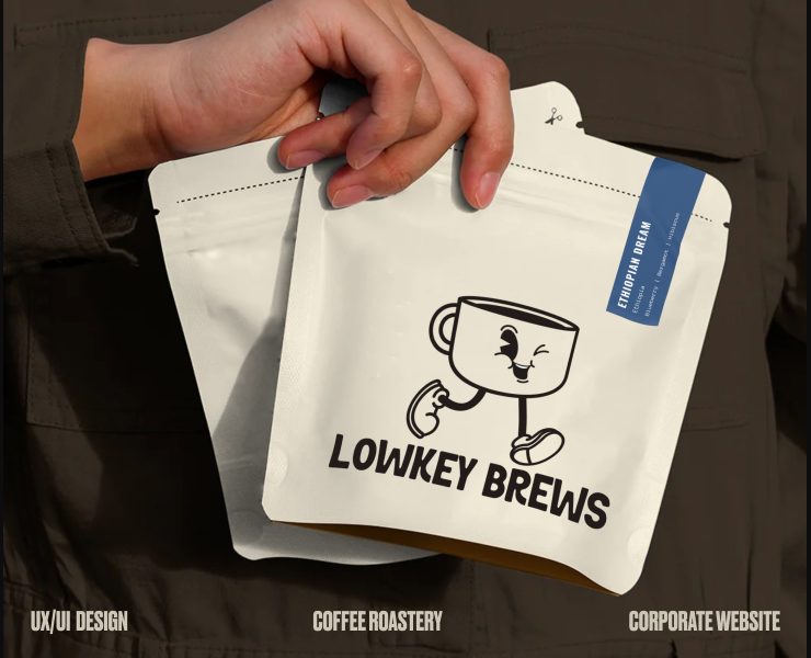 Lowkey Brews — Coffee Roastery — Интерфейсы, Брендинг на Dprofile