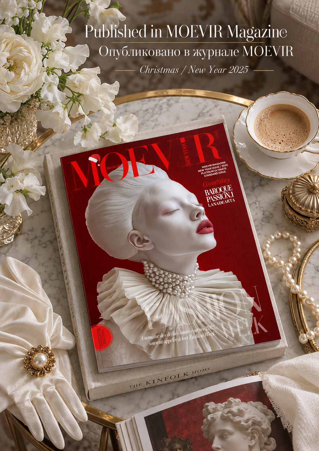Baroque.Passion.1 — концептуальная AI fashion-фотография — Изображение №2 — Иллюстрация, Нейро на Dprofile