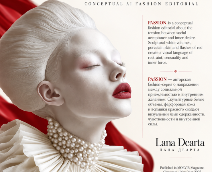 Baroque.Passion.1 — концептуальная AI fashion-фотография — Иллюстрация, Нейро на Dprofile