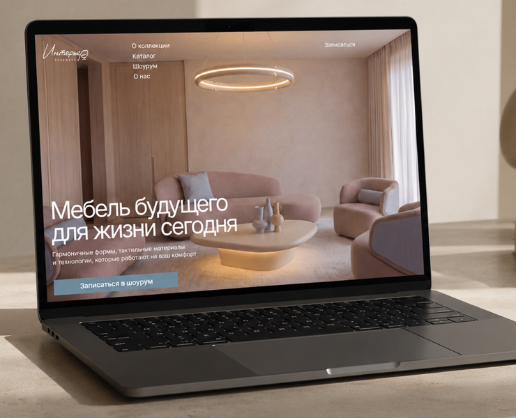 Лендинг "Интерьер будущего" — Интерфейсы, Нейро на Dprofile
