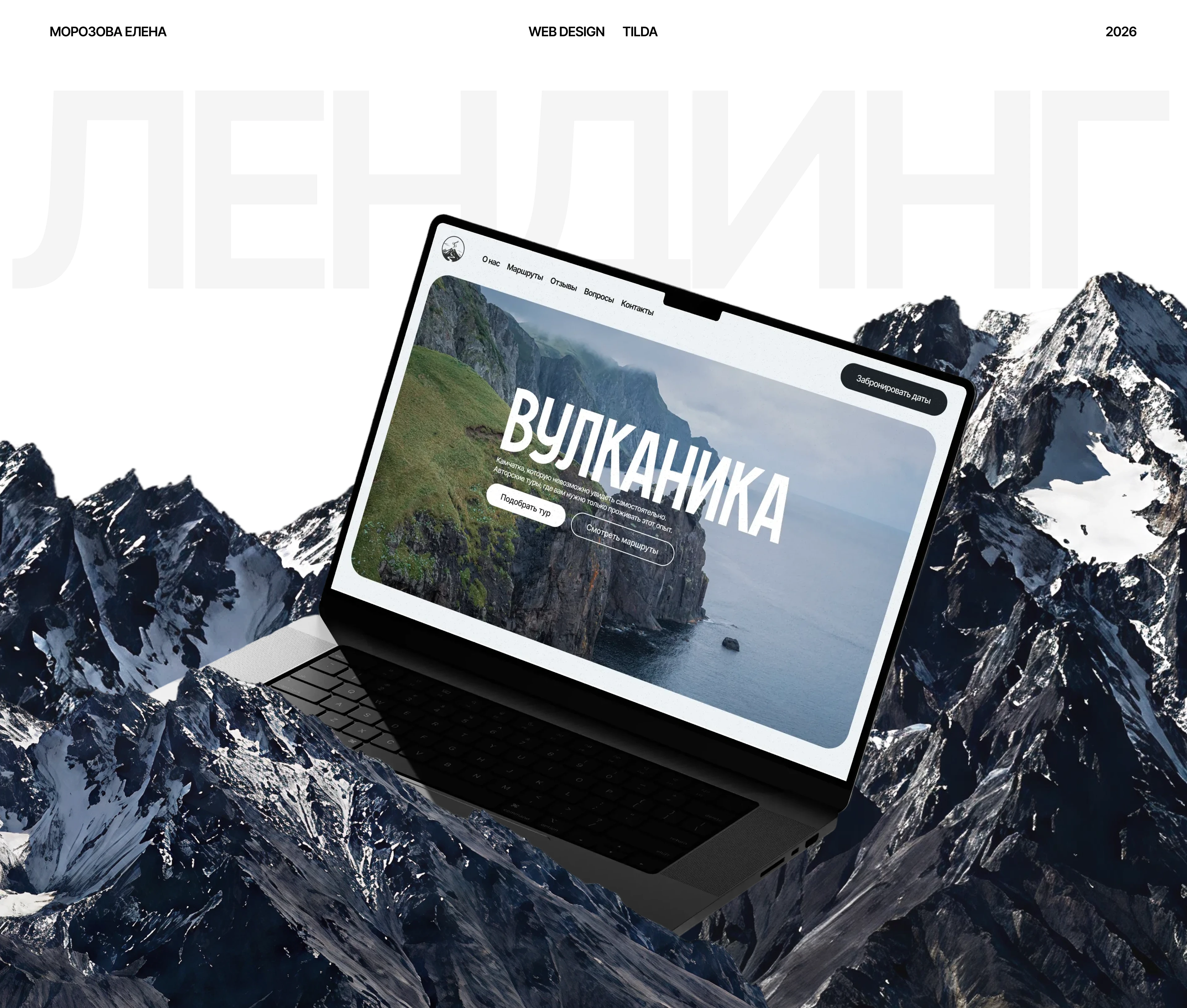 Сайт Авторские Туры на Камчатку — Изображение №1 — Интерфейсы, Брендинг на Dprofile