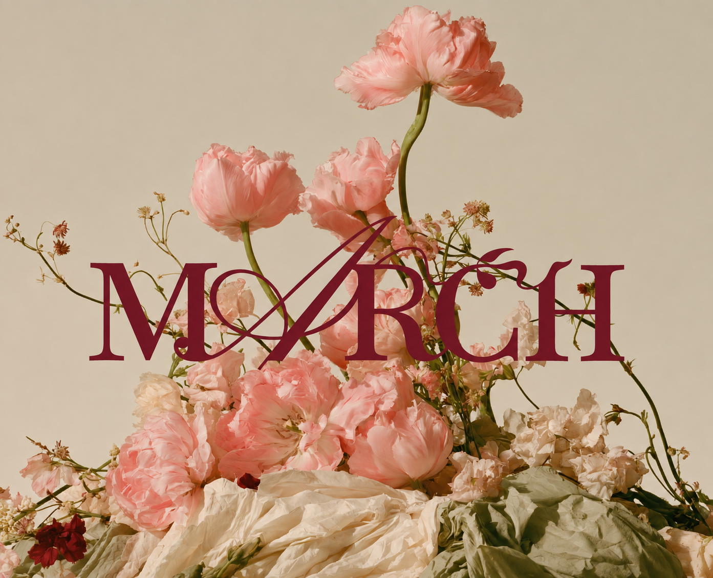 MARCH — айдентика цветочного магазина и кофейни — Изображение №1 — Брендинг на Dprofile