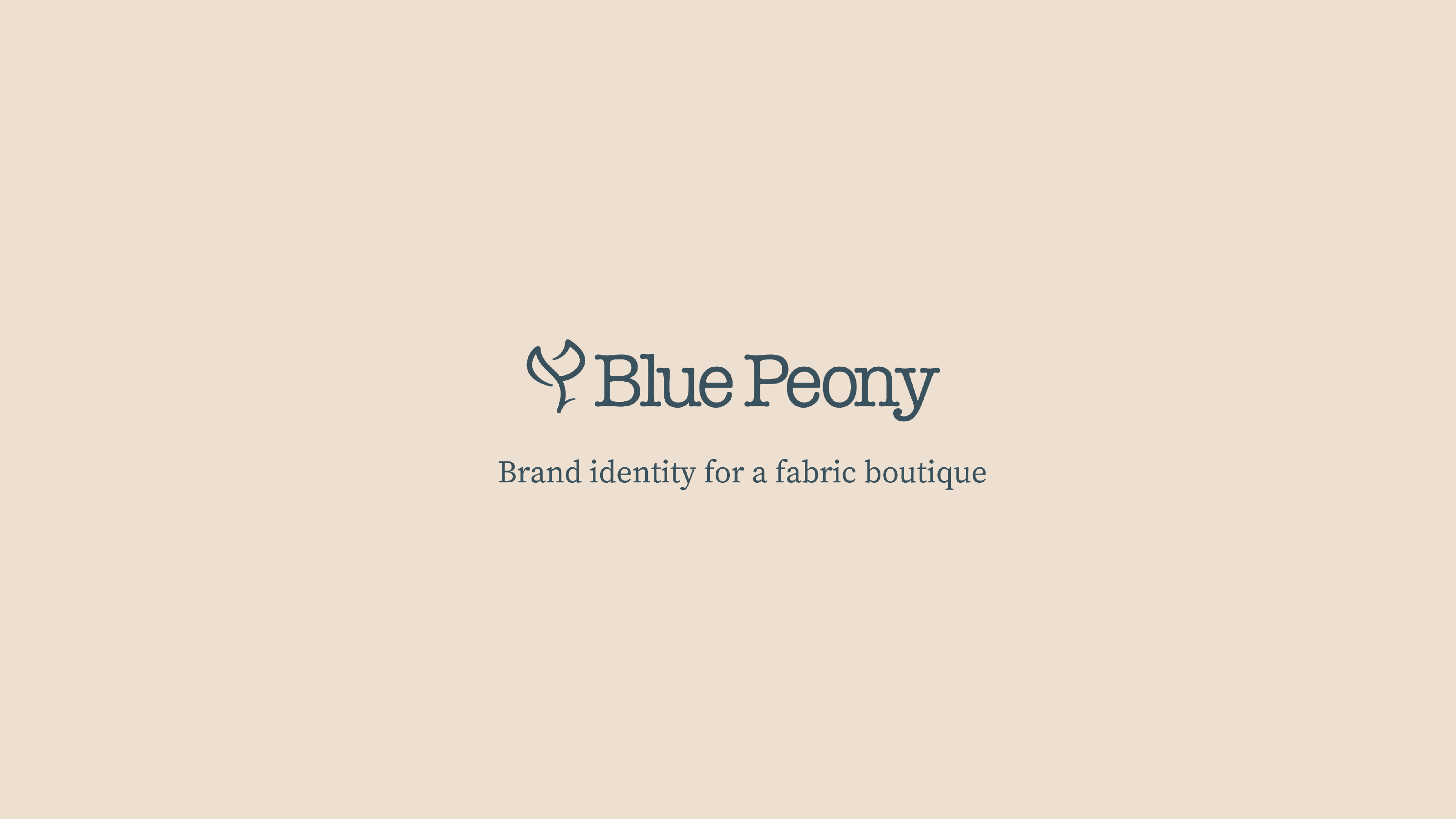 Blue Peony — Изображение №1 — Брендинг на Dprofile