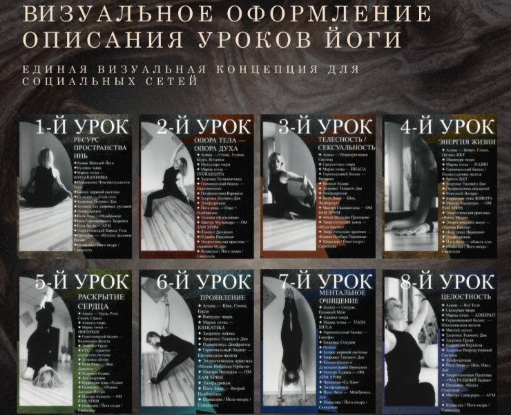 ВИЗУАЛЬНОЕ ОФОРМЛЕНИЕ ОПИСАНИЯ УРОКОВ ЙОГИ — Графика на Dprofile
