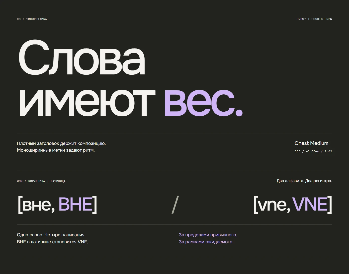 ВНЕ / VNE — сайт digital-агенства [ru] — Изображение №5 — Интерфейсы, Анимация на Dprofile