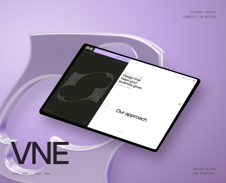ВНЕ / VNE — сайт digital-агенства [eng] — Интерфейсы, Анимация на Dprofile