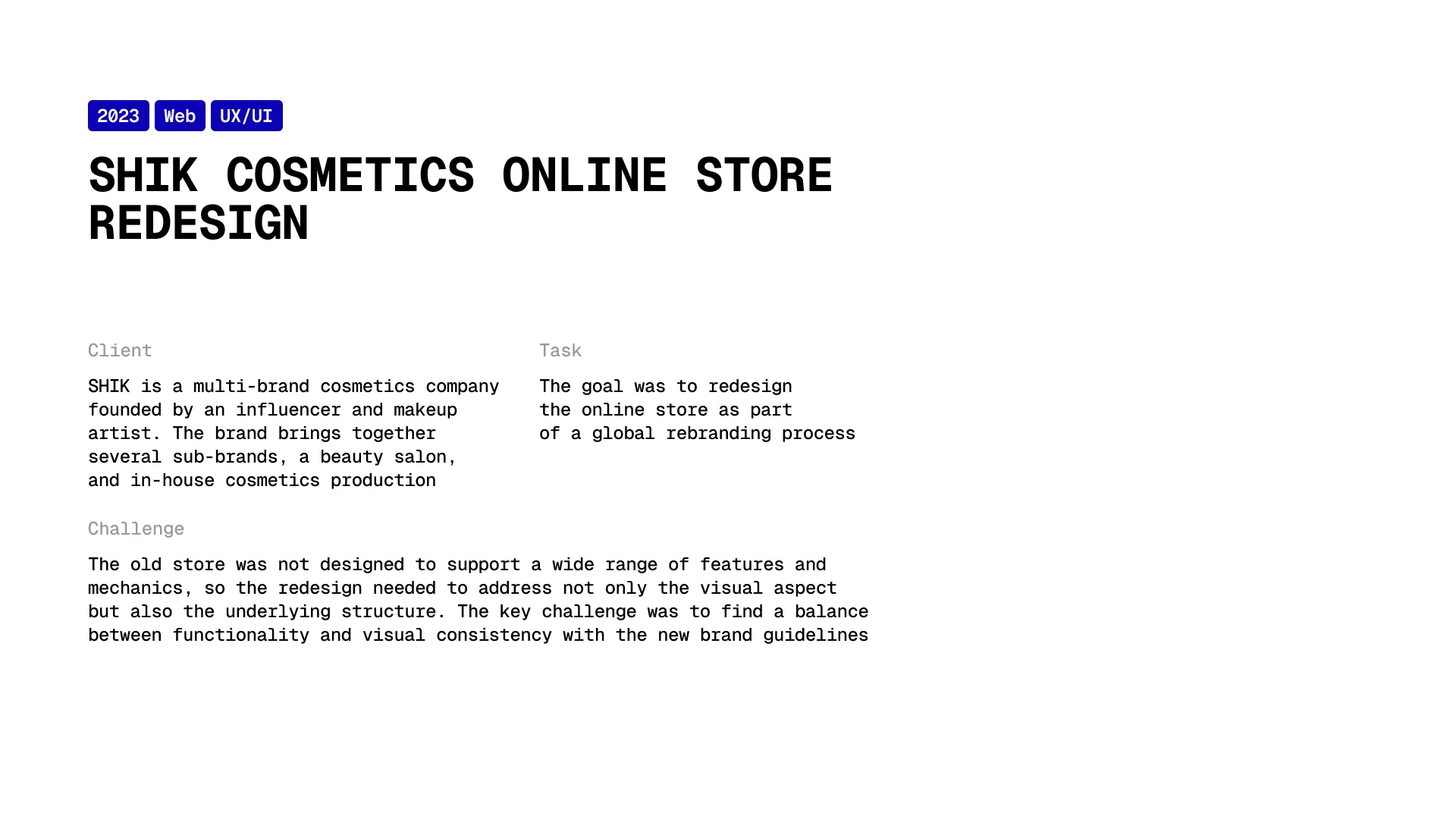SHIK Cosmetics online store rebranding — Изображение №2 — Интерфейсы, Брендинг на Dprofile