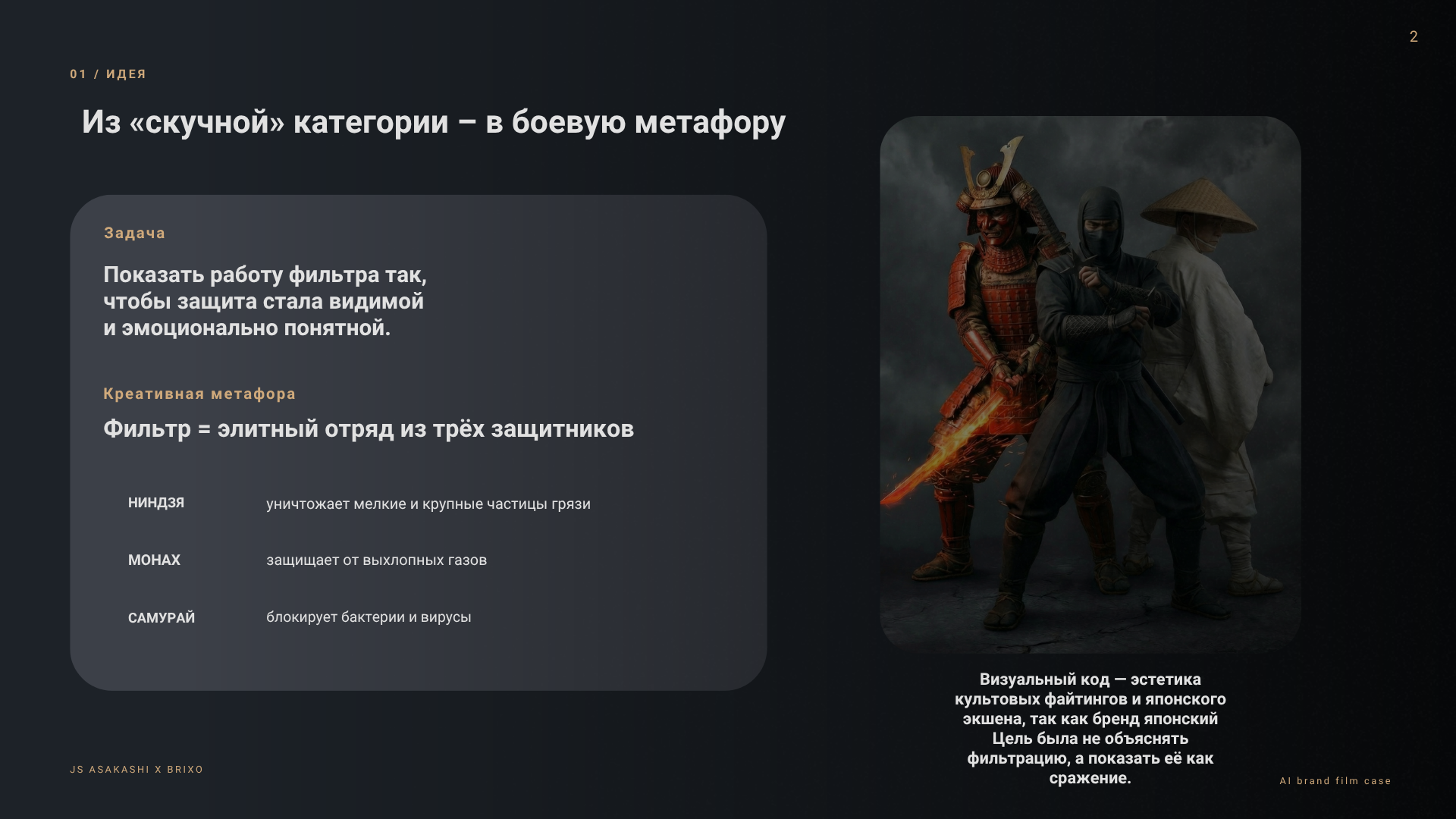 JS ASAKASHI – AI-brand video / продукт салонный фильтр — Изображение №2 — Нейро на Dprofile