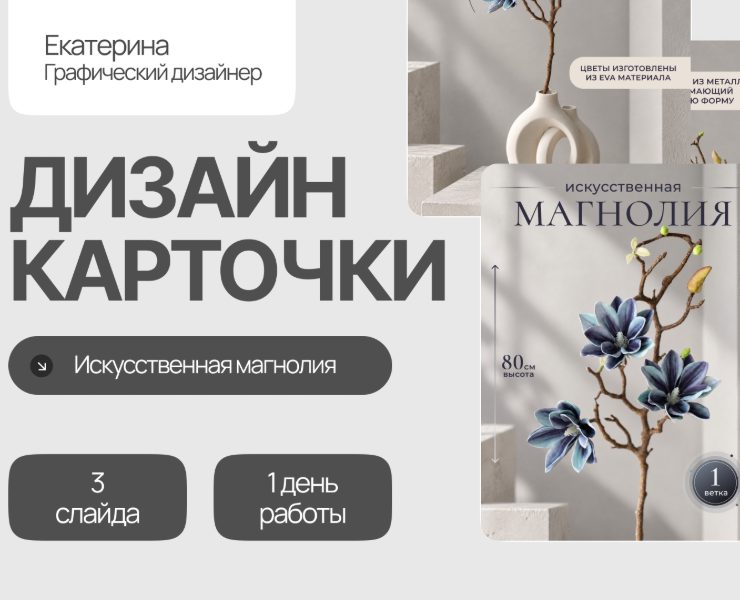Инфографика для искусственных цветов — Маркетинг, Нейро на Dprofile