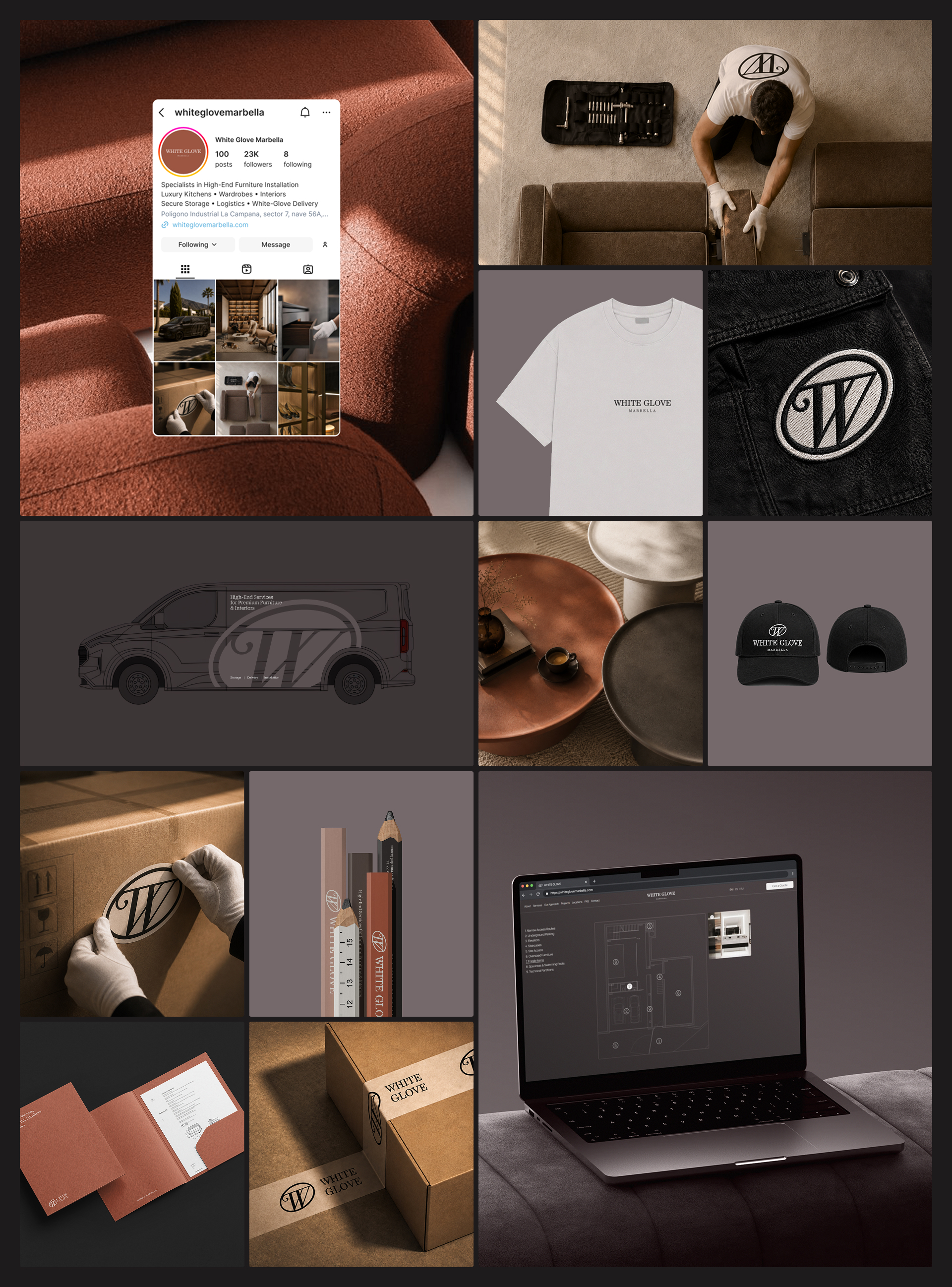 WHITE GLOVE | Brand Guideline — Изображение №4 — Интерфейсы, Брендинг на Dprofile