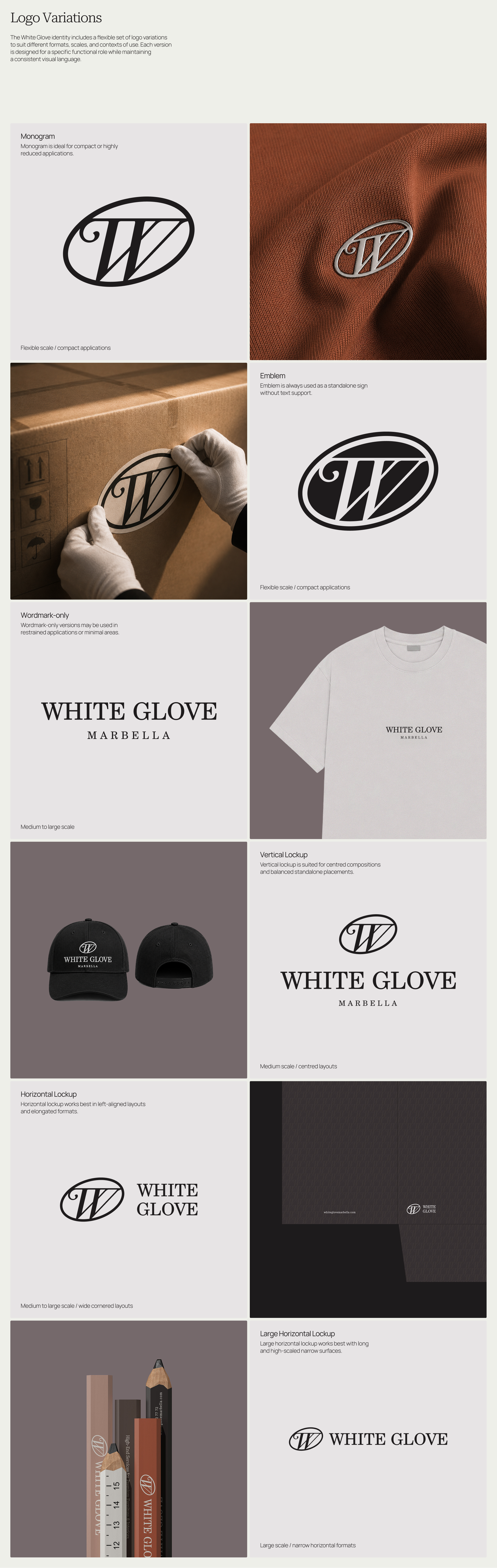 WHITE GLOVE | Brand Guideline — Изображение №9 — Интерфейсы, Брендинг на Dprofile