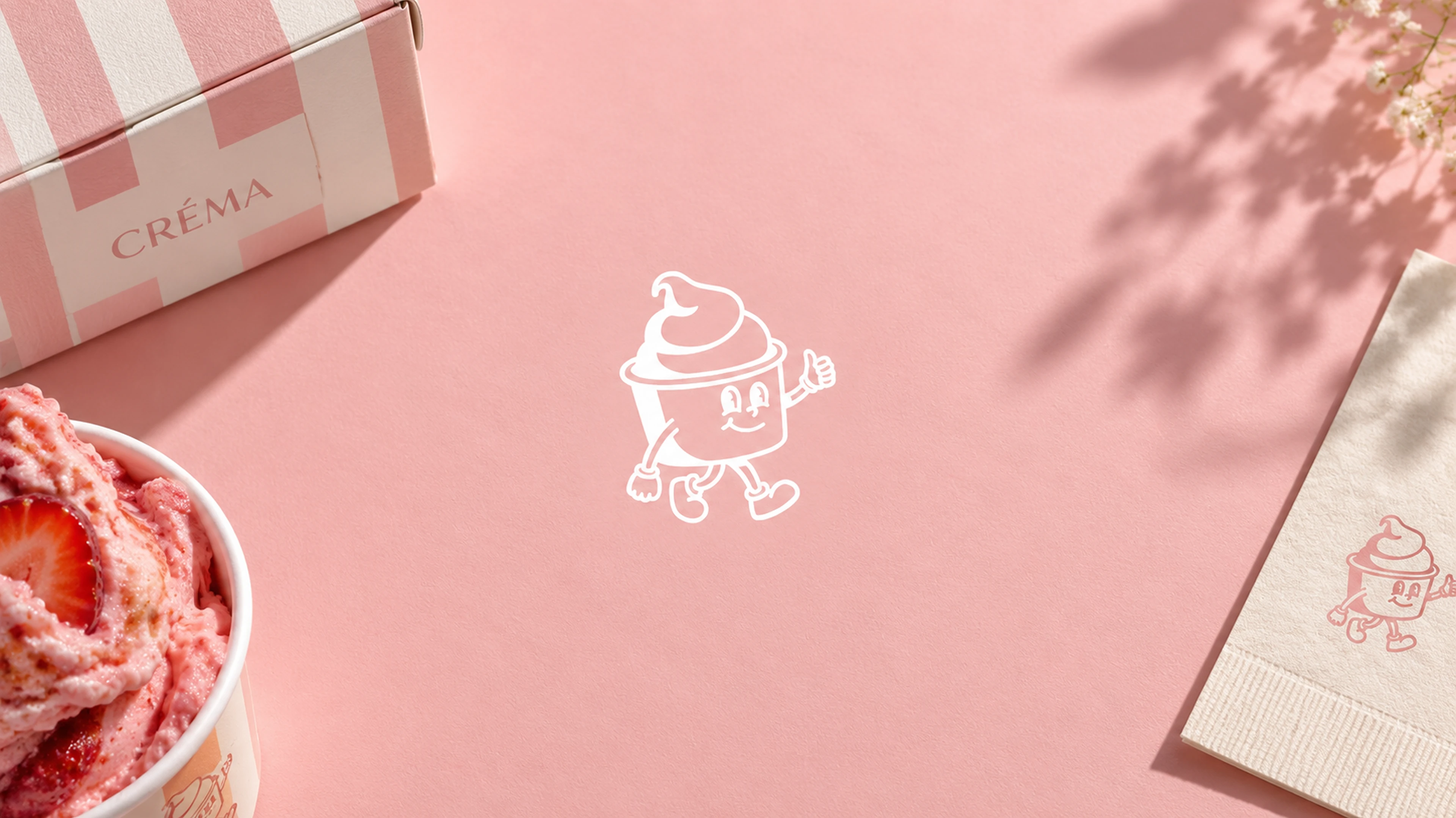 CREMA — Ice Cream Brand Identity & Packaging Design — Изображение №1 — Брендинг на Dprofile