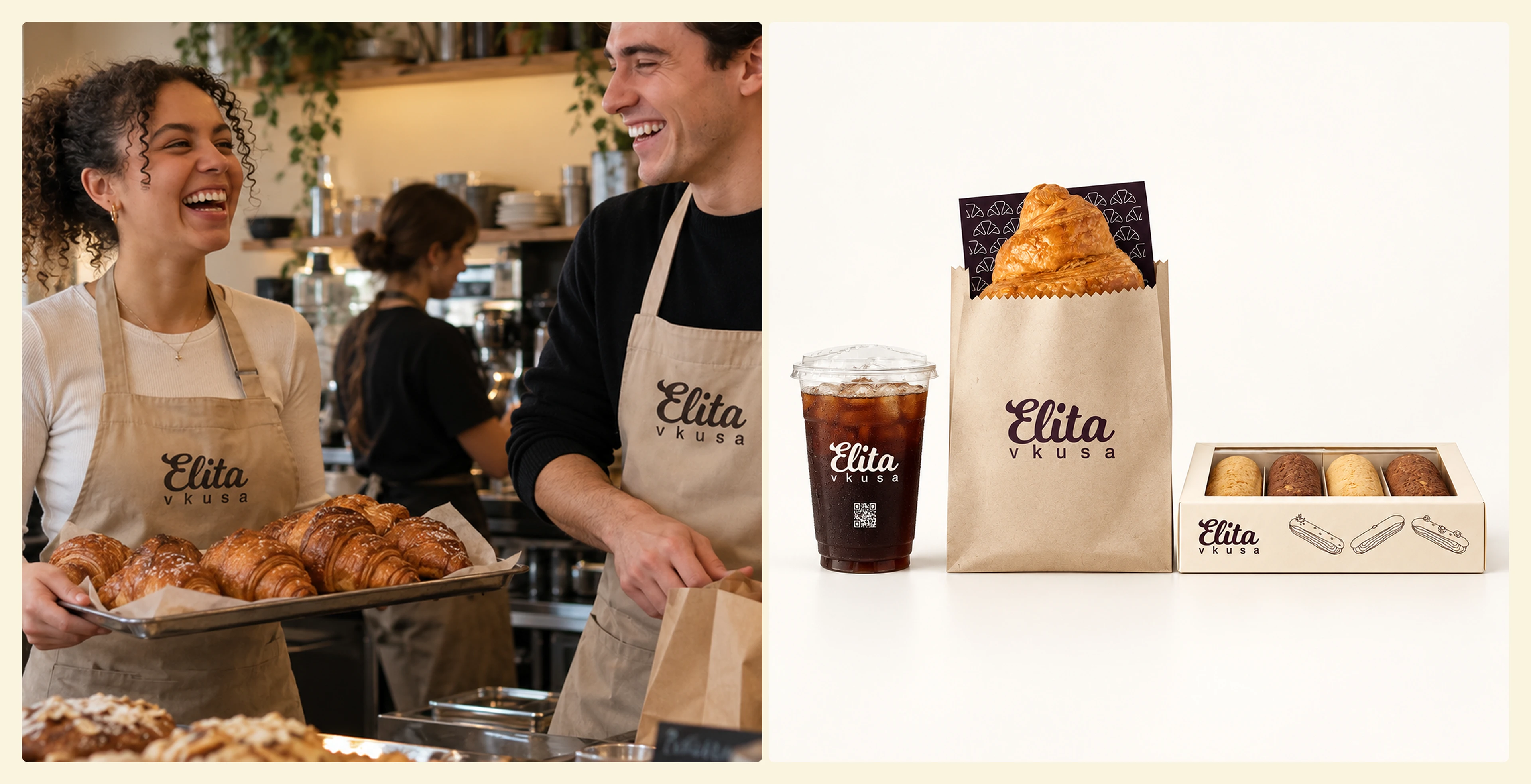 Elita Vkusa — Coffee Shop & Pastry Brand Identity — Изображение №4 — Брендинг на Dprofile