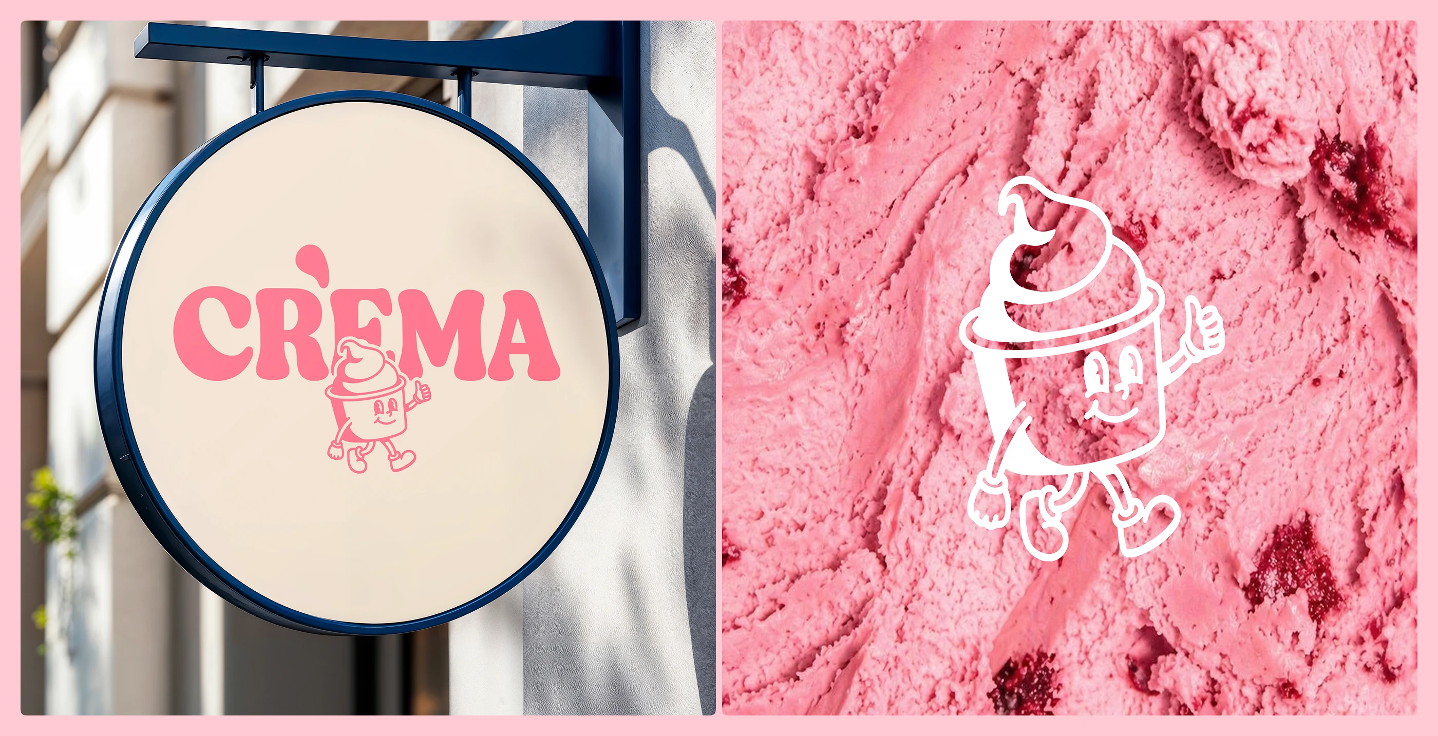CREMA — Ice Cream Brand Identity & Packaging Design — Изображение №2 — Брендинг на Dprofile