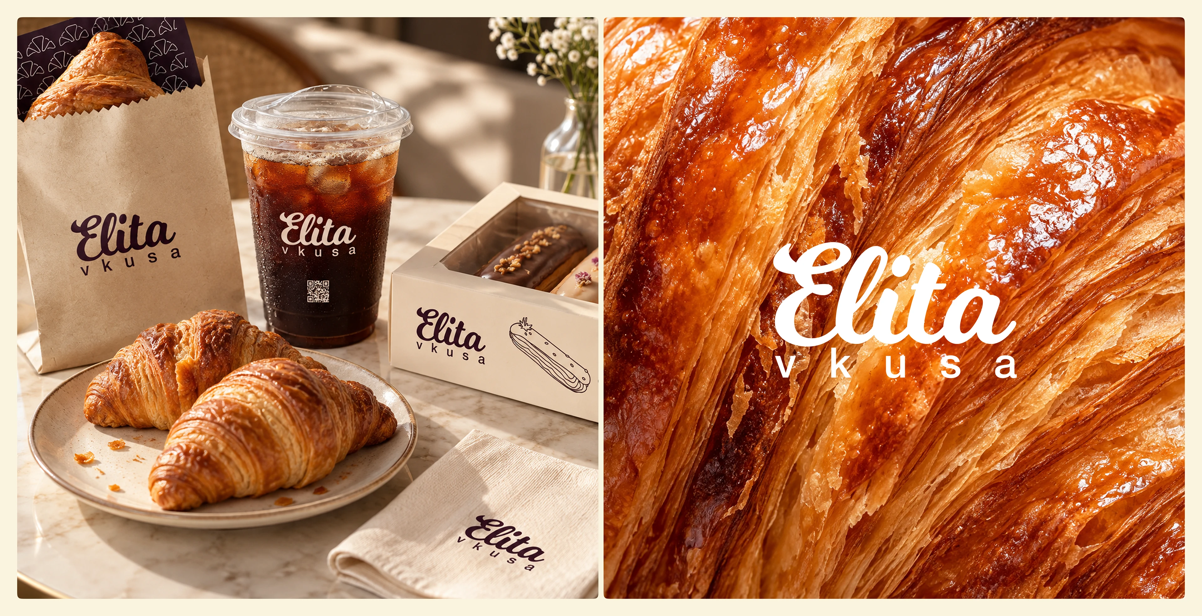 Elita Vkusa — Coffee Shop & Pastry Brand Identity — Изображение №3 — Брендинг на Dprofile
