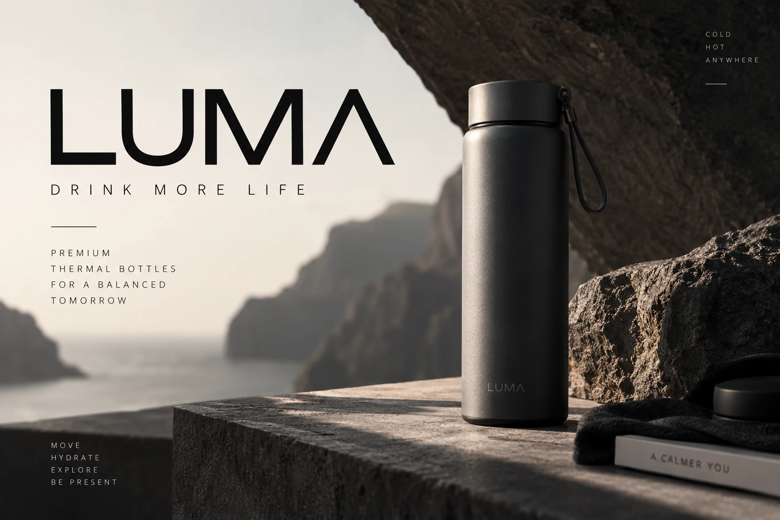 LUMA — визуальная концепция термобутылки — Изображение №1 — Брендинг, Графика на Dprofile