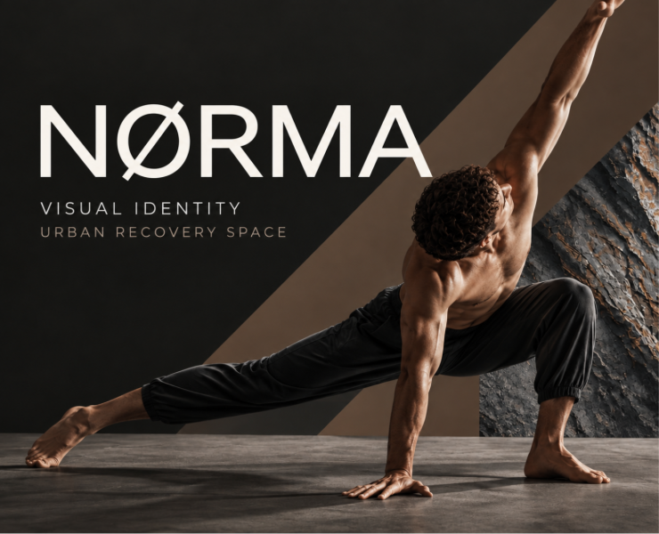 NØRMA — визуальная айдентика пространства восстановления — Брендинг, Графика на Dprofile