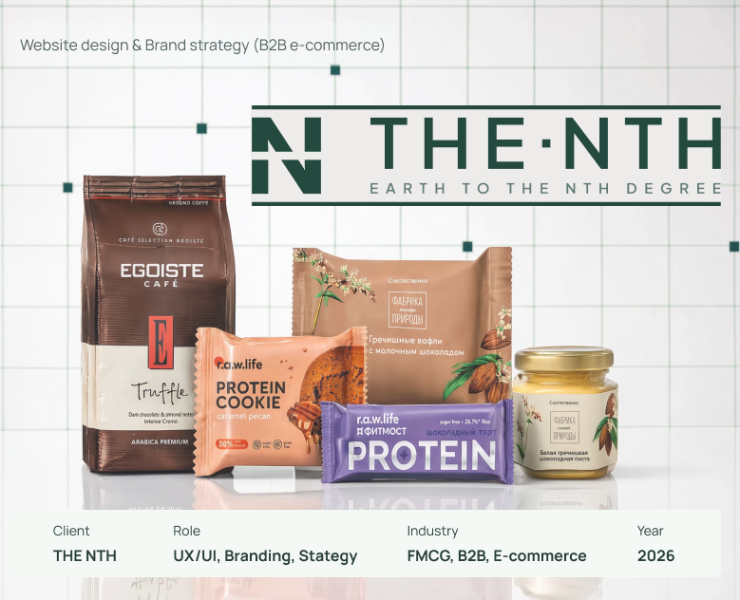THE NTH (b2b e-commerce) — Интерфейсы, Брендинг на Dprofile