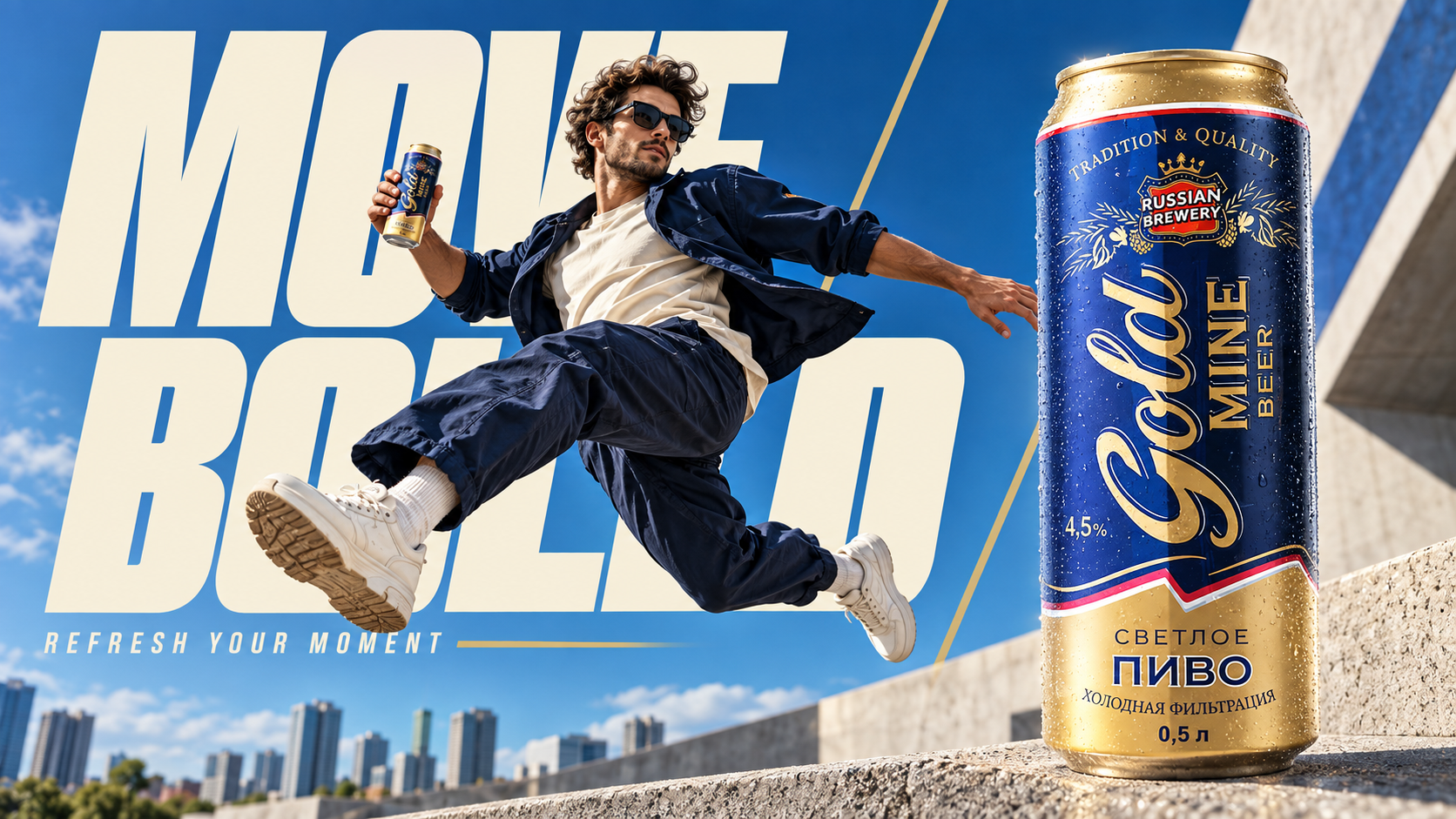 Адаптация дизайна ТМ Gold Mine Beer для алюминиевой банки 0… — Изображение №3 — Брендинг на Dprofile