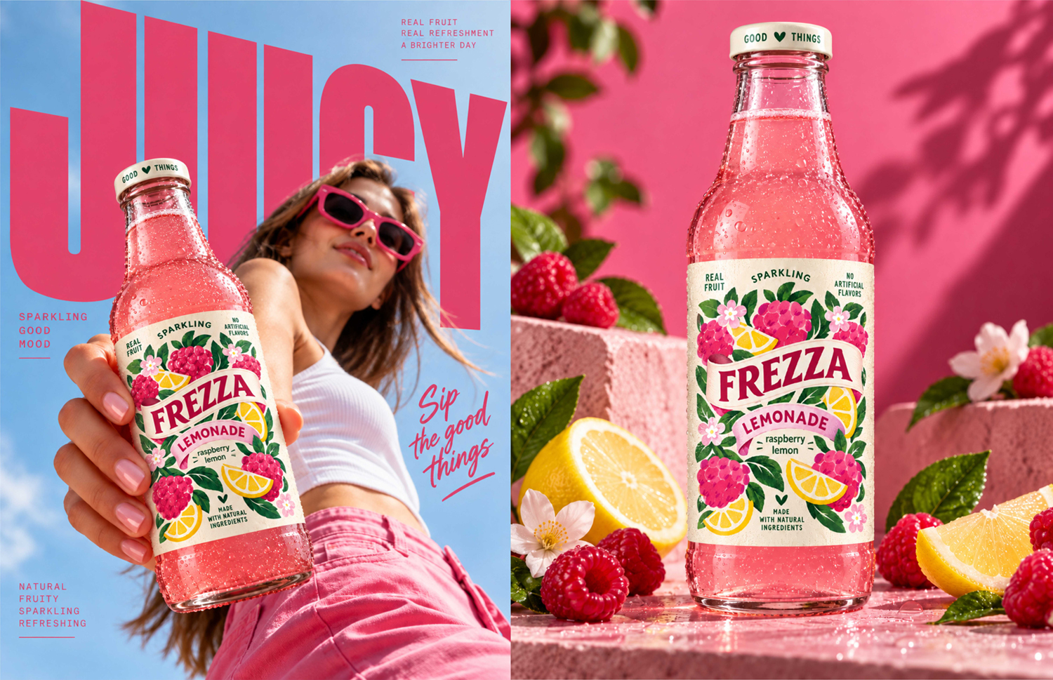 Разработка концепции этикетки газированного напитка "FREZZA" — Изображение №1 — Брендинг на Dprofile