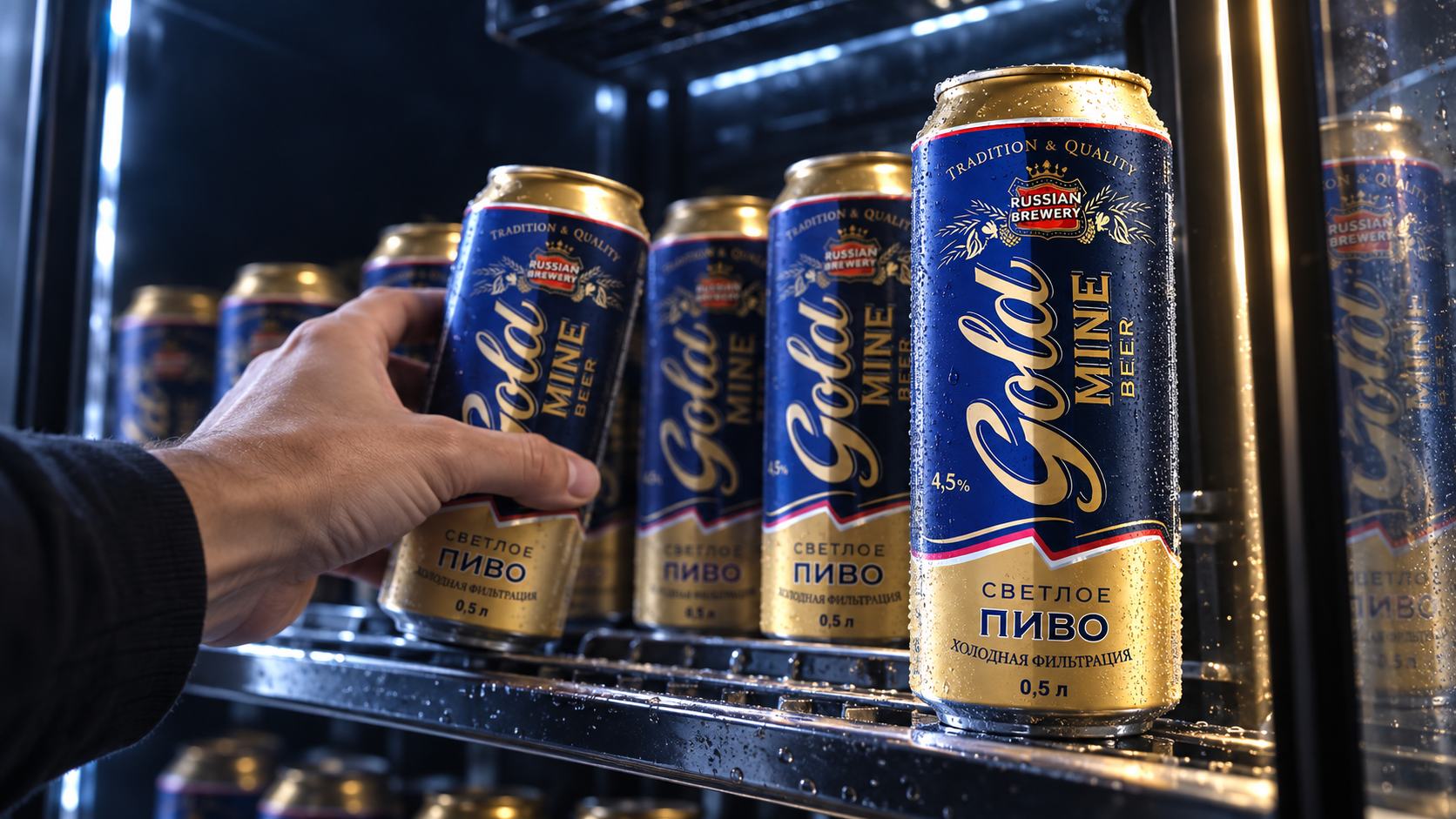 Адаптация дизайна ТМ Gold Mine Beer для алюминиевой банки 0… — Изображение №1 — Брендинг на Dprofile