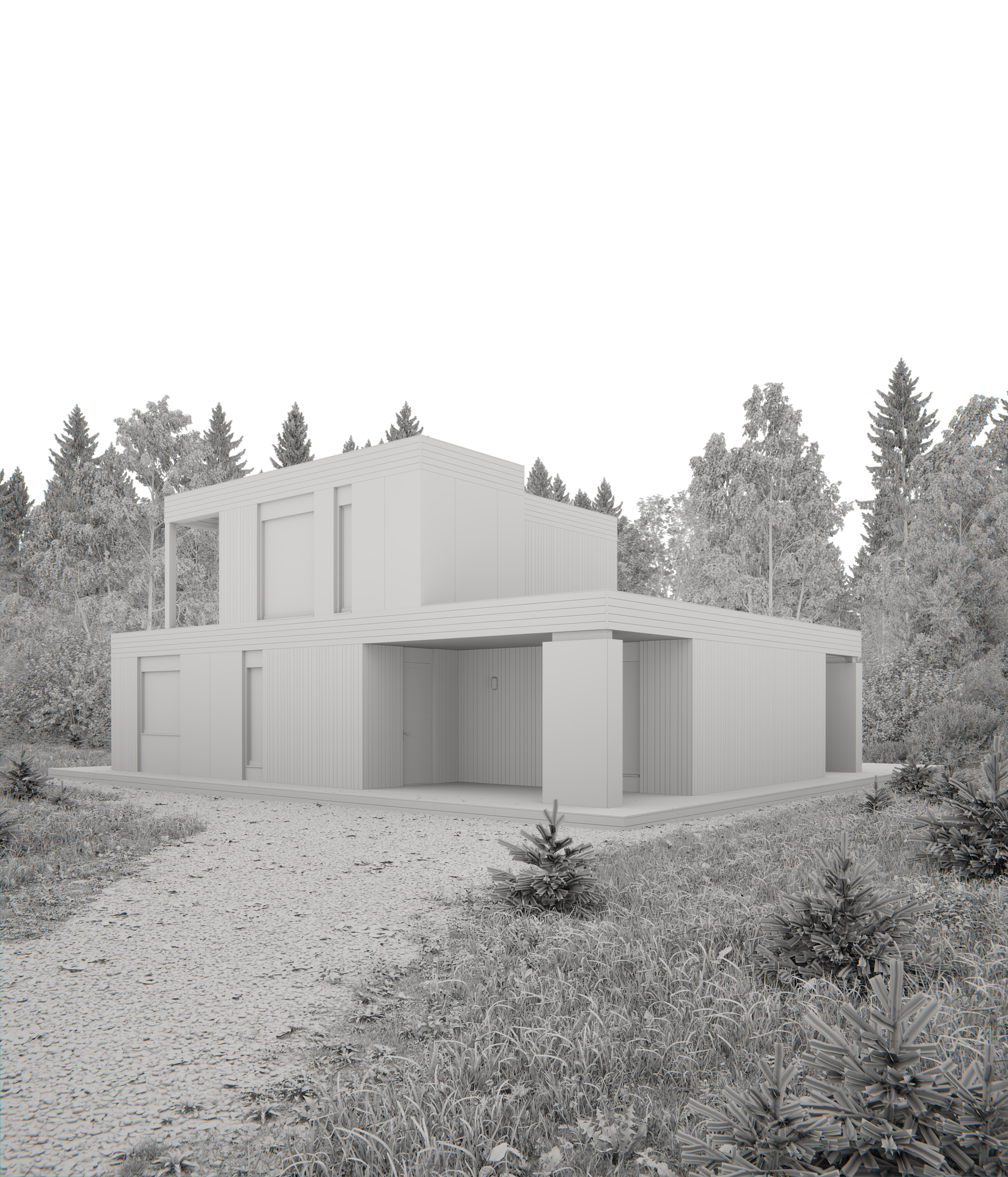 Guest house by the river — Изображение №21 — 3D, Архитектура на Dprofile