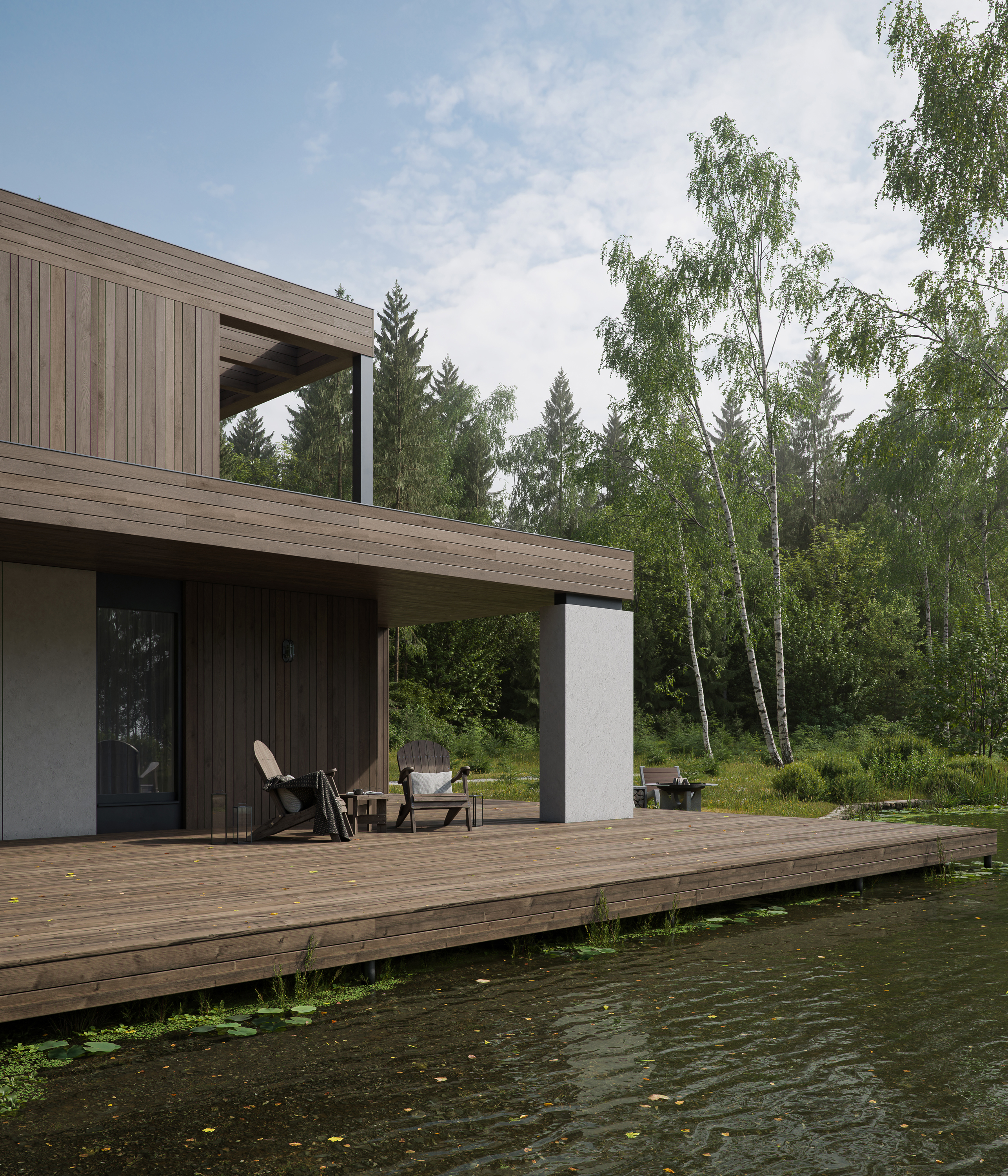 Guest house by the river — Изображение №8 — 3D, Архитектура на Dprofile