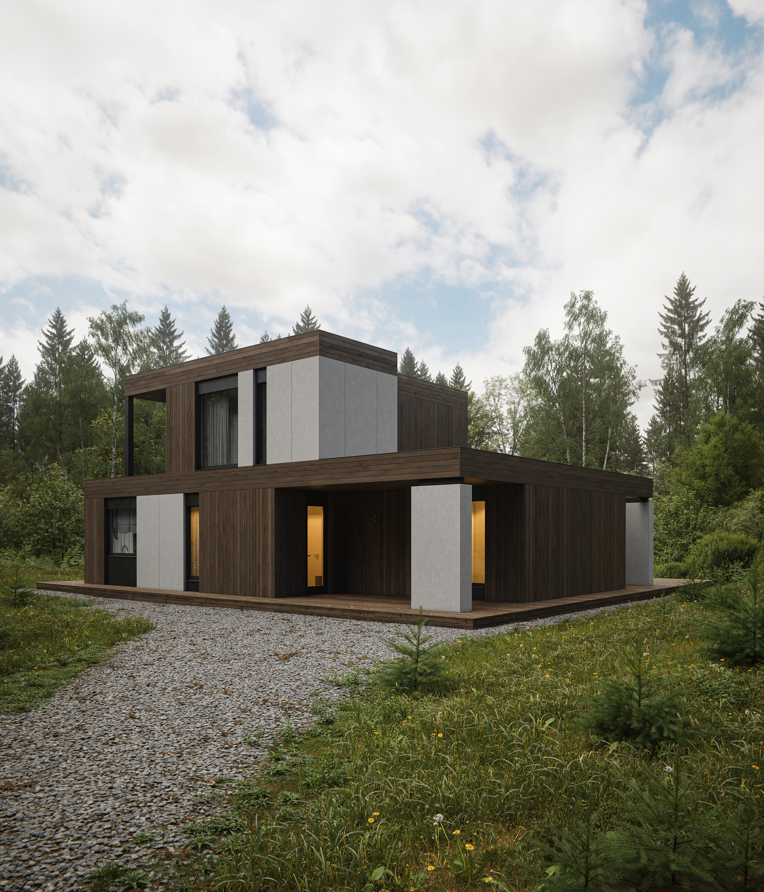 Guest house by the river — Изображение №13 — 3D, Архитектура на Dprofile