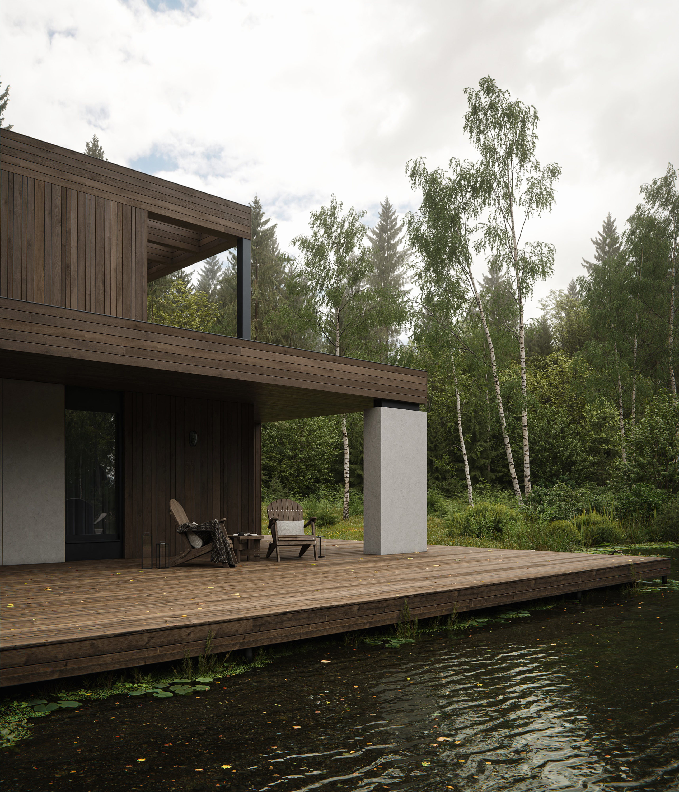 Guest house by the river — Изображение №16 — 3D, Архитектура на Dprofile